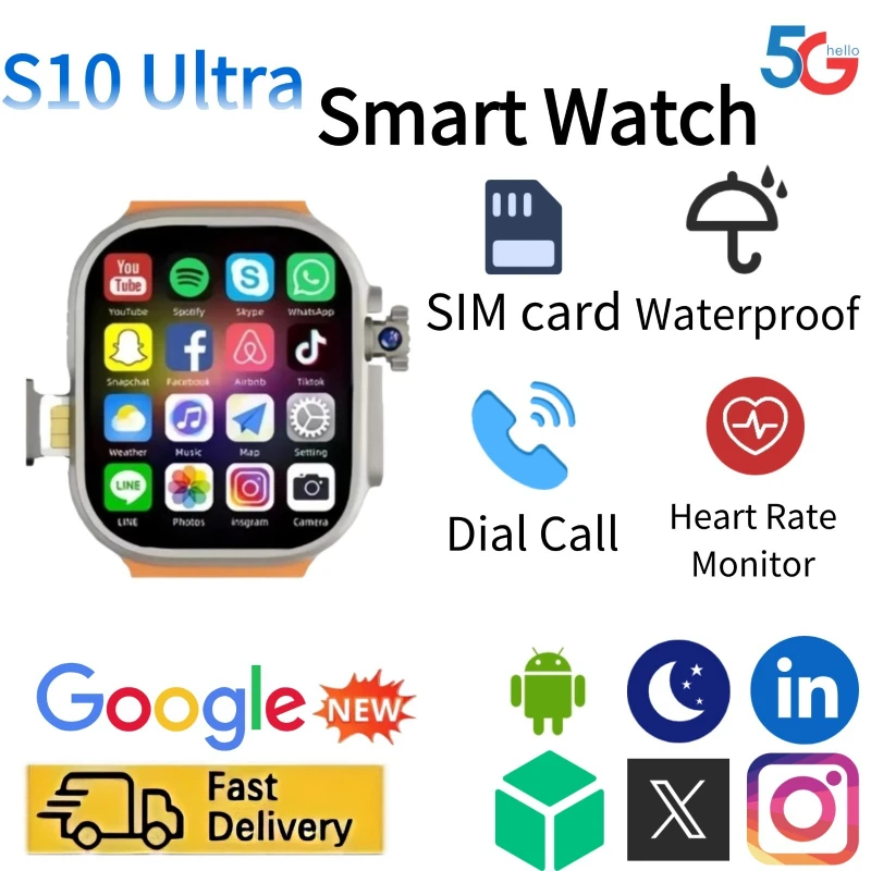 Smartwatch Watches Price - Montre connectée réseau S10Ultra avec carte